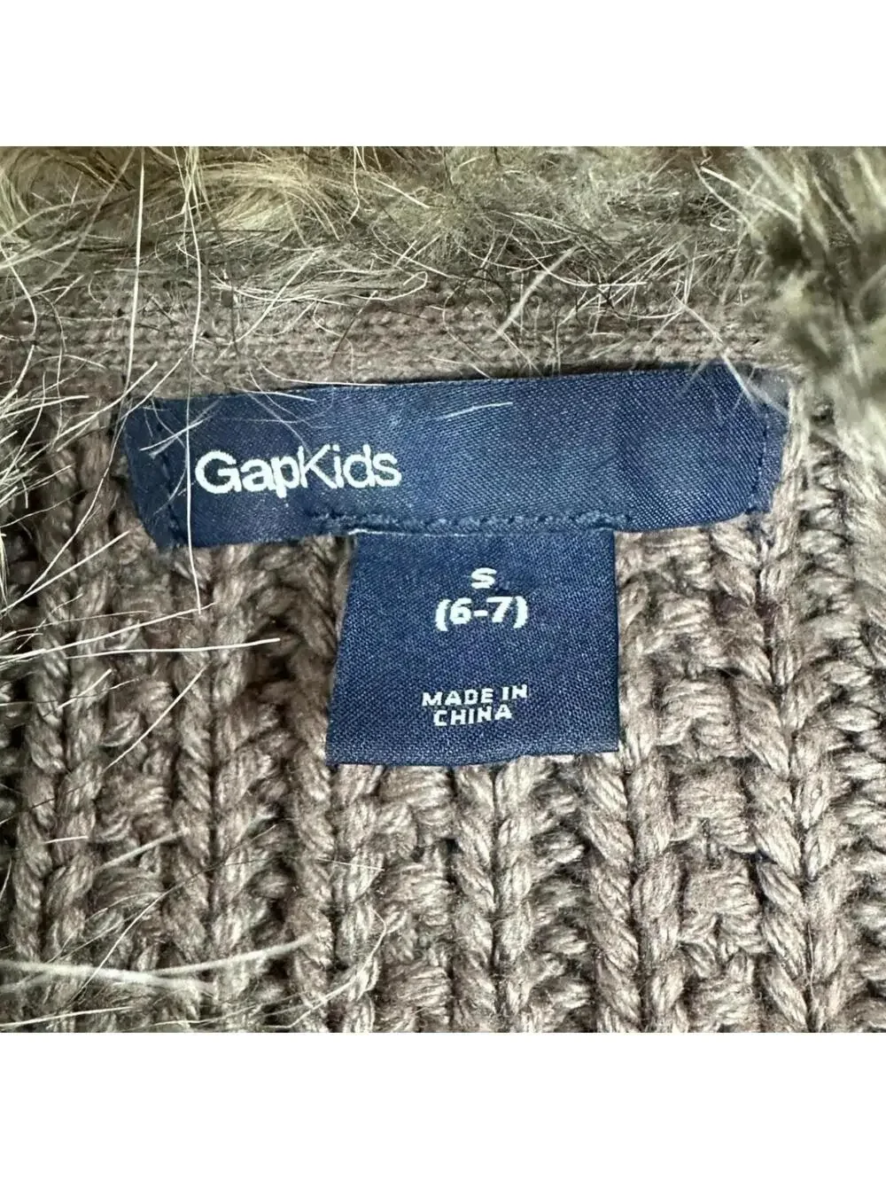 Gap Fuzzy Brown Cardigan‎ Jacket